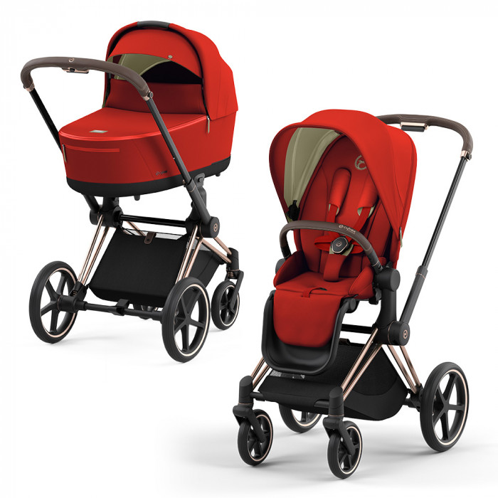 Коляска детская Cybex Priam IV 2в1 (шасси Rosegold)